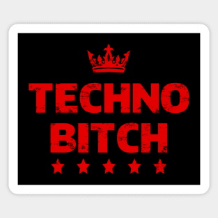 Techno BITCH Sticker